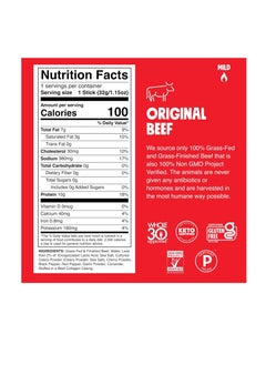 CHOMPS Grass-Fed and Finished Original Beef Jerky Snack Sticks 24-Pack, Keto, Paleo, Whole30, 10g Protein, Gluten-Free  - Image 2