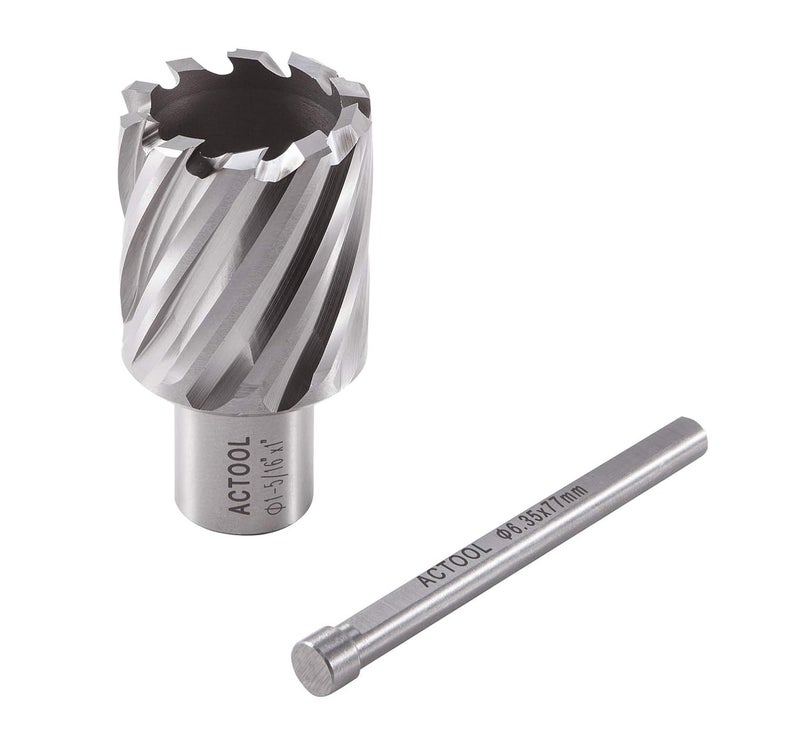 ACTOOL 1-5/16" Diameter × 1" Depth of Cut HSS ANNULAR Cutter with 3/4'' Weldon Shank - Image 5