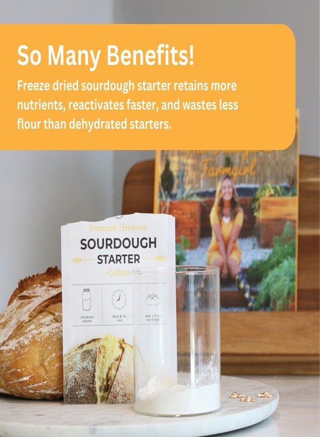 So Blessed Better Bread Premium Heirloom Sourdough Starter Culture So Blessed Heirloom Style Freeze Dried Starter Culture for Baking Sourdough Bread | Perfect for Pancakes, Biscuits, Pretzels, & More | Non-GMO Prebiotic Artisan Bread | Made with Organic Ingredients | Ready 5 Times Faster - Image 5