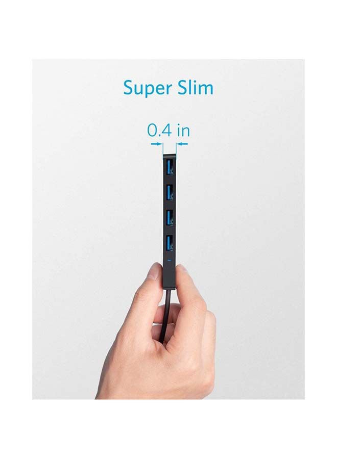 Anker 4-Port USB 3.0 Hub, Ultra-Slim Data USB Hub with 2 ft Extended Cable [Charging Not Supported], for MacBook, Mac Pro, Mac mini, iMac, Surface Pro, XPS, PC, Flash Drive, Mobile HDD - Image 5