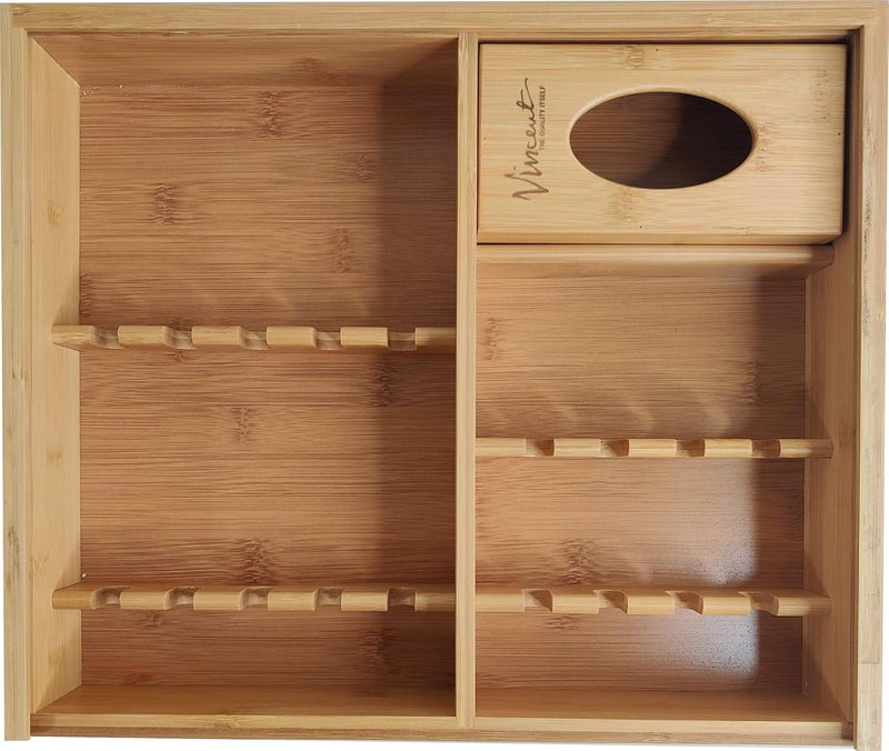 Vincent Bamboo Counter Top Tray for Barbers - Image 3