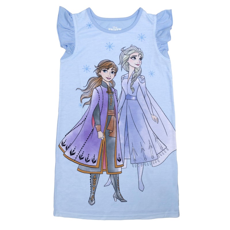 Disney girls Nightgown Soft Cute Pajamas for Kids FROZEN 2 3T - Image 2