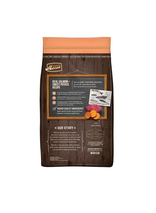 ميريك طعام جاف للكلاب خالٍ من الحبوب، وصفة سمك السلمون الحقيقي والبطاطا الحلوة - كيس 10 رطل - Image 5