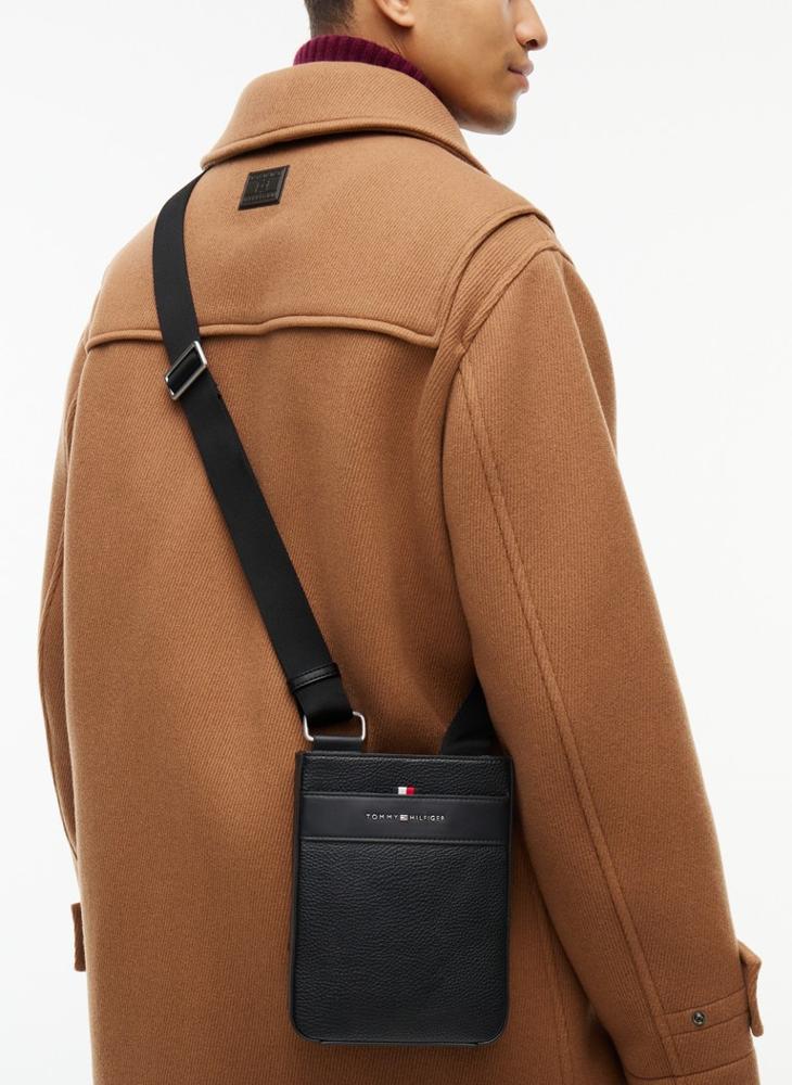 TOMMY HILFIGER Metal Logo Textured Crossbody Bag - Image 2