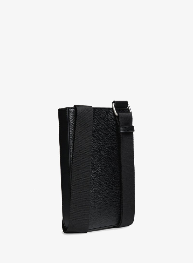 TOMMY HILFIGER Metal Logo Textured Crossbody Bag - Image 4