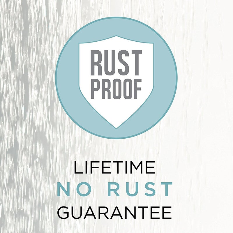 Zenna Home NeverRust Aluminum Curved Shower Curtain Rod, 44 to 72 Inches, Chrome - Image 3