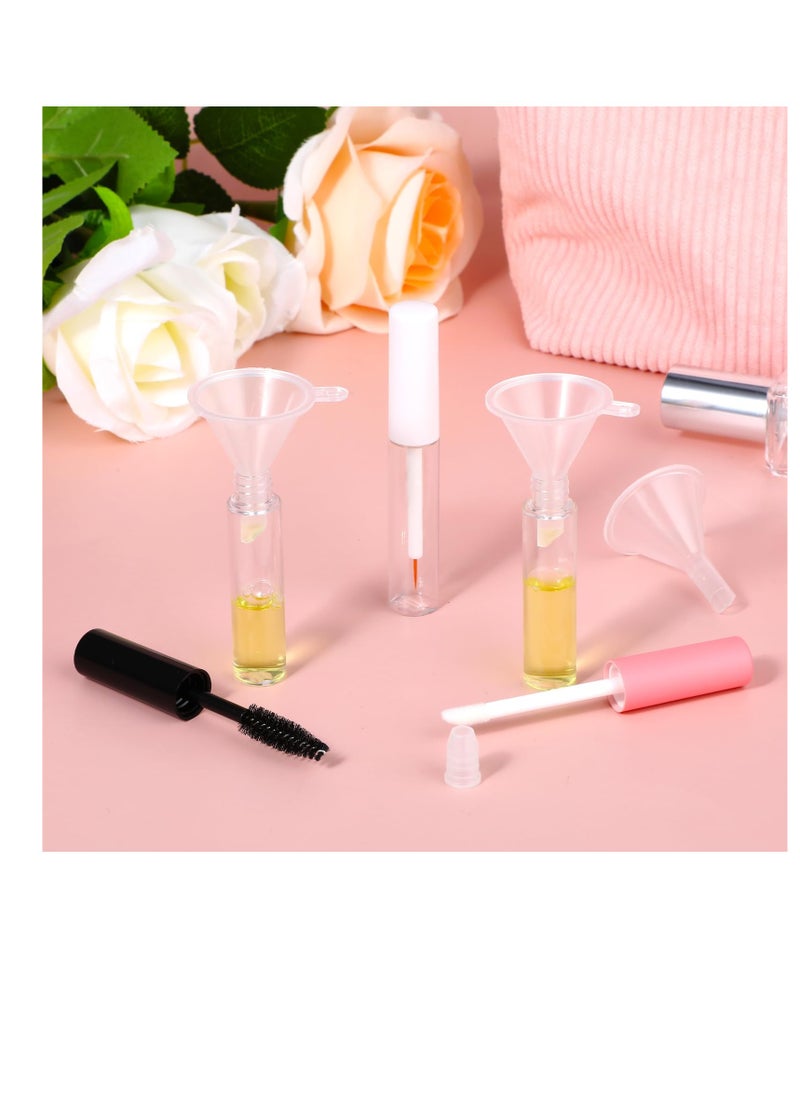 Generic - 5ml Empty Mascara Tube,3pcs Lip Gloss Tubes With Wand,Empty Eyeliner Tube With Rubber Inserts And Funnels, Eyelash Growth Packing Tube Container - Image 1