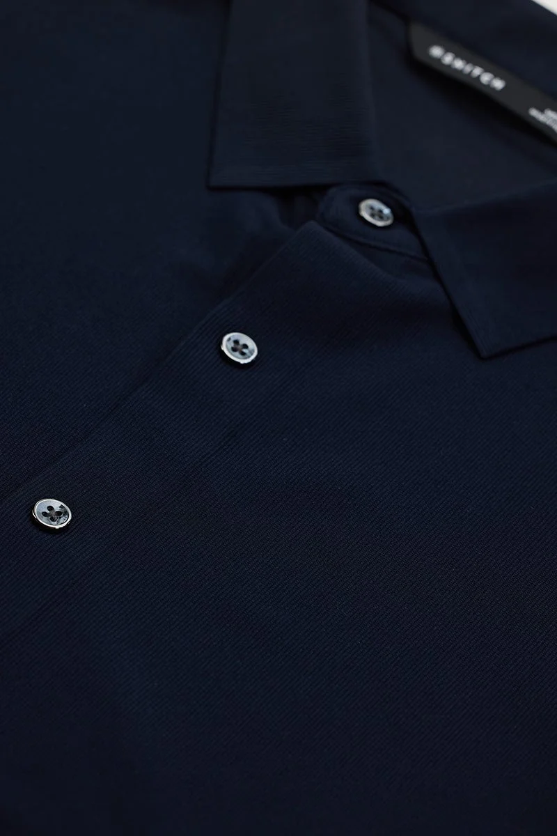 SNITCH Navy Stitchless Stretch Shirt