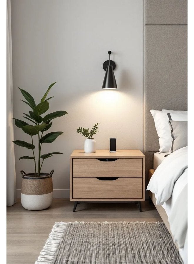 Modern Nightstand from Hub Home, 50*50*40 cm, MDF