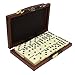ERLLE Premium Double 6 Dominoes Set Jumbo Domino Set with Leather Case Classic Domino Game for Adults Kids TravelFriendly Durable Easy to Read Tiles - Image 2