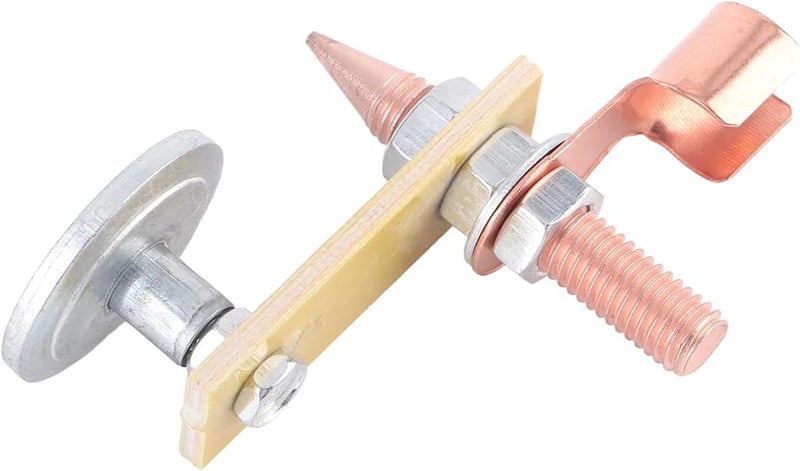 ملقط التأريض للحام مع لوح عازل 4 مم مغناطيس قوي للمعادن واللحام النقطي - Image 3