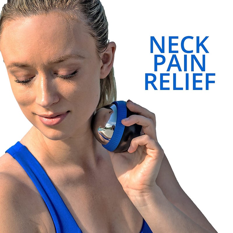 Body Back Glacier Ball - Cryosphere Therapy Massage Roller Ball, Ice Roller Ball, Cold Ball for Plantar Fasciitis Relief with Removable Ice Roller for Face or Lacrosse Ball Rolling - Image 5