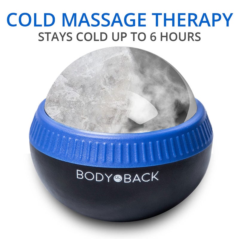 Body Back Glacier Ball - Cryosphere Therapy Massage Roller Ball, Ice Roller Ball, Cold Ball for Plantar Fasciitis Relief with Removable Ice Roller for Face or Lacrosse Ball Rolling - Image 2