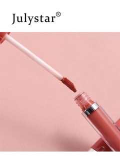 Julystar 6 Colors Matte Liquid Lipstick Makeup Set, Matte Velvety Long-Lasting Wear Non-Stick Cup Not Fade Waterproof Lip Gloss (A)  - Image 4