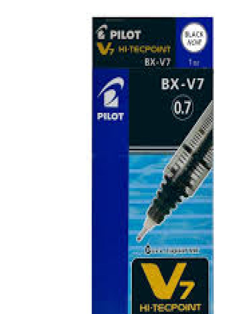 Pilot BX V7 Black Hi-Tecpoint Fine Rollerball Pen 0.7mm