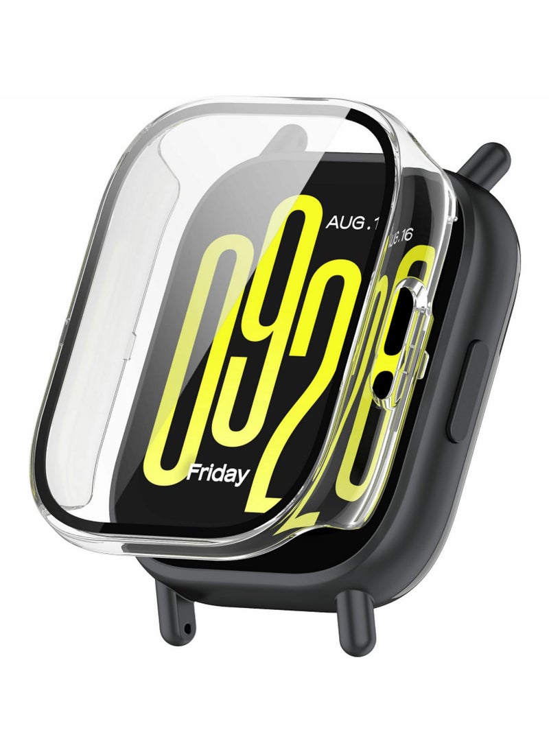 Generic 1PCS Tempered Glass Screen Protector and PC Case Cover for Redmi Watch 5 Active Anti-Scratch Bumper Strap Shockproof Protective Film Accessories (Transparent)  - Image 1