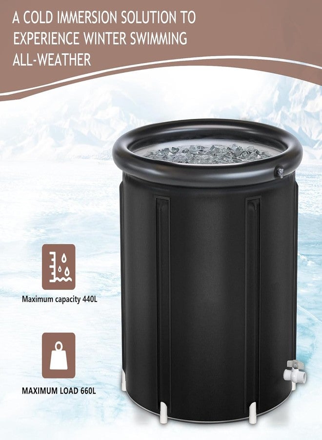 Deoxys Ice Bath Tub for Athletes - Upgraded Portable Cold Plunge Tub for Outdoor Water Therapy Training, Adult Spa for Soaking - Image 3