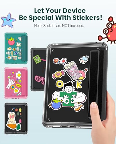 MoKo Detachable Magnetic Case for All-New 7" Kindle Paperwhite 12th Generation 2024 & Kindle Colorsoft 2024/2025,Ultra Clear Back Scratch-Proof Light & Shell Cover with Auto Wake/Sleep, Denim Black - Image 5