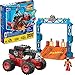 Mega Brands MEGA Hot Wheels Monster Trucks Toy Car Building Set Smash Crash Bone Shaker Crush Course with 151 Pieces 1 Micro Figure Driver Red Age 5 Years - Image 3