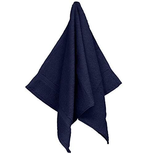 BC BARE COTTON Monogrammed Hand Towel, Navy, 16 x 30 Inches - Set of 2, 100% Turkish Cotton, Extra Absorbent, Soft Terry Finish, Personalized Gift - Image 3