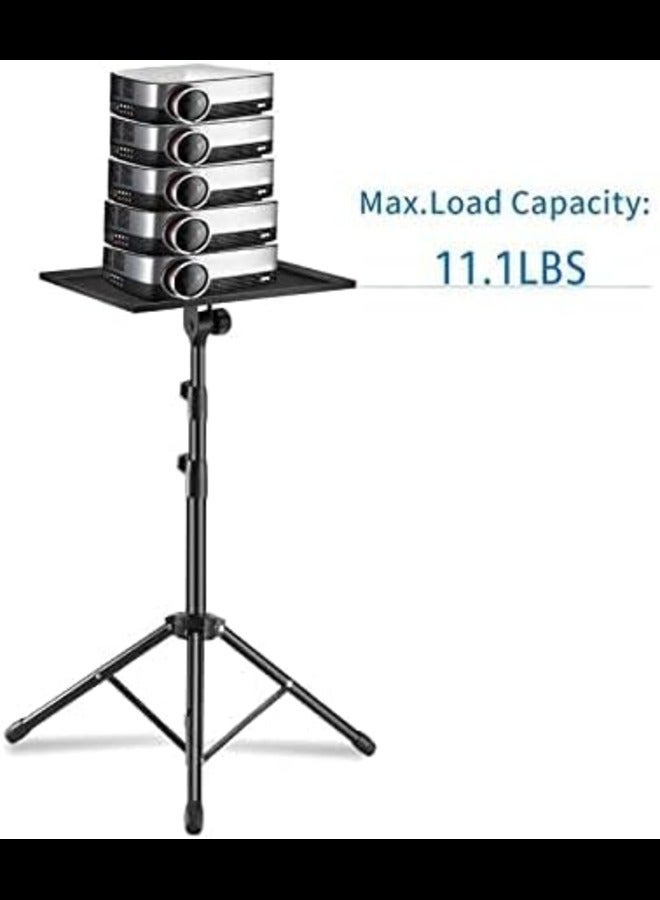 Projector Stand,Laptop Tripod Stand Adjustable Height up to 47.2 Inch with Gooseneck Phone Holder, Portable for Outdoor Movies-Detachable Computer DJ Racks Holder Mount - Image 5