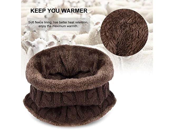 BeFall Kids Warm Winter Beanie Hat & Scarf Set for Boys Girls. Stylish Knit Skull Cap with Fleece Lining, Cold Snow Knit Cap, Air Proof Cap, Ear Warmer Cap, for 5-14 Years Old - Image 5