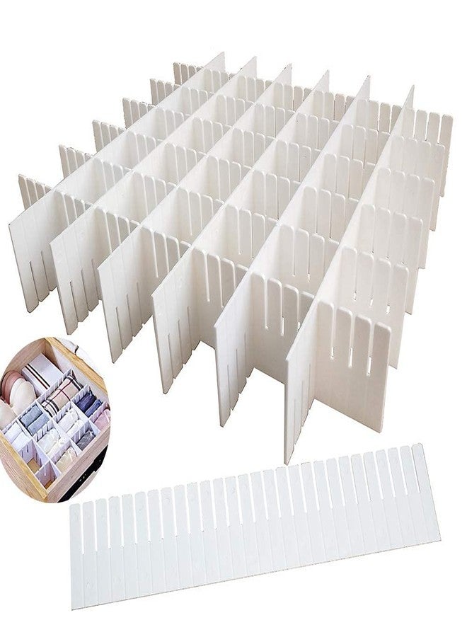 ANSHEZ Adjustable Plastic Drawer Divider, Office Drawer Organizer, Drawer Organizer Storage For Makeup- (Multicolor) (SET OF - 6 Strips) - Image 5