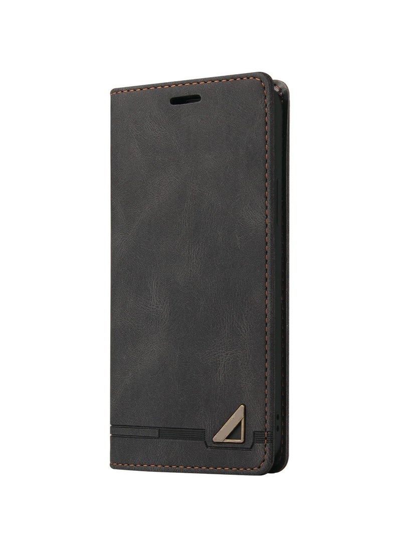 Suteni Magnetic Flip Cover Card Slots Leather Phone Case for Samsung - Image 1