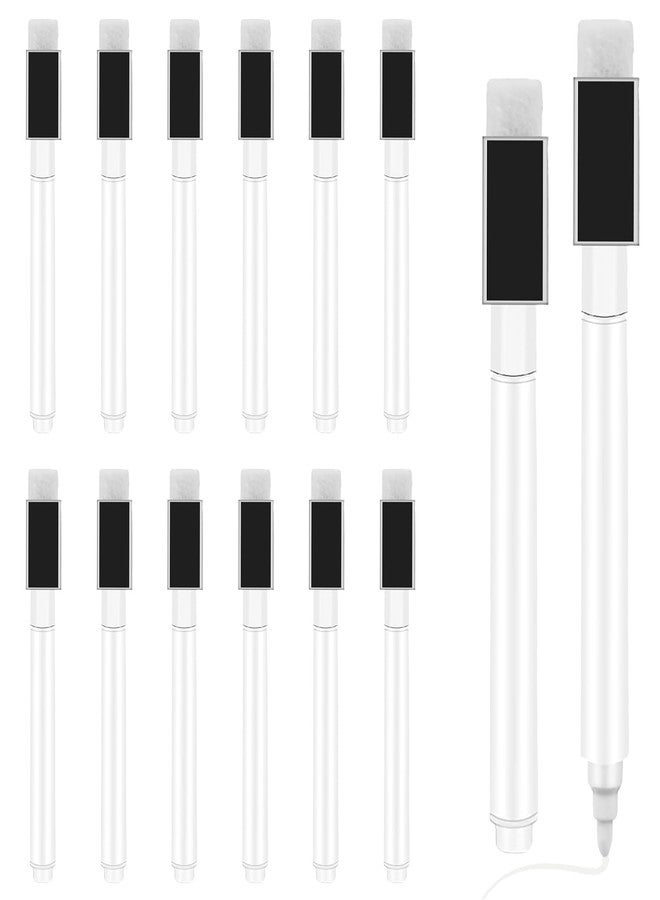 CdbC 12 Pcs White Dry Erase Markers, Magnetic White Chalk Markers Pen Fine Tip, Thin Tip Dry Erase Markers with Magnet for Blackboard School Home Office - Image 1