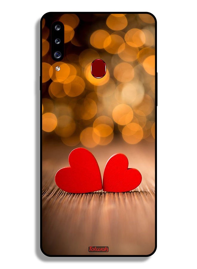 Tolwak Samsung Galaxy A20s Protective Case Cover Two Beautiful Hearts - Image 1