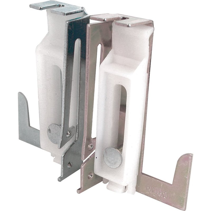 PrimeLine N 6549 112 In Stamped Steel Housing with Nylon Guide Insert Panel Wardrobe Door Guide for Acme and Stanley Doors 1 Pair