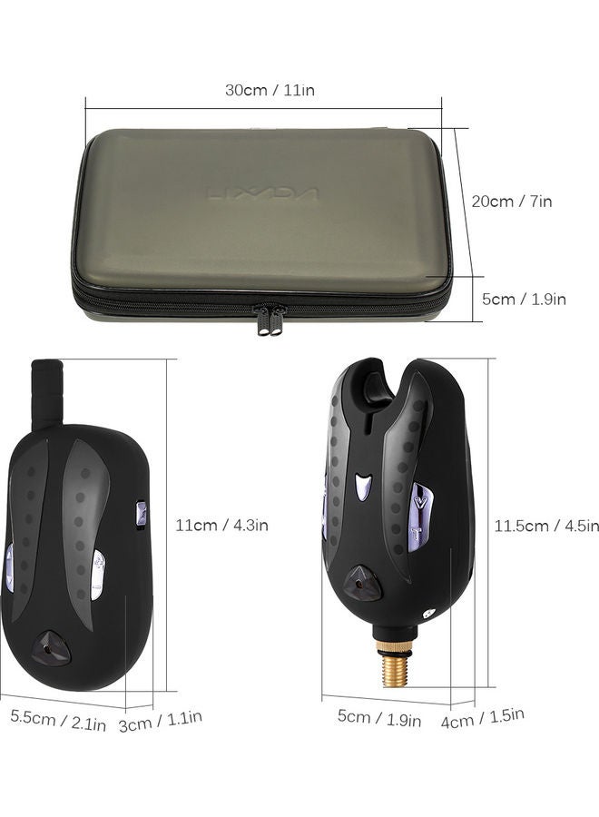 نيبمينينت طقم أجهزة إنذار لعضة الأسماك مزودة بعدد 16 مصباح LED من 4 قطع - Image 4