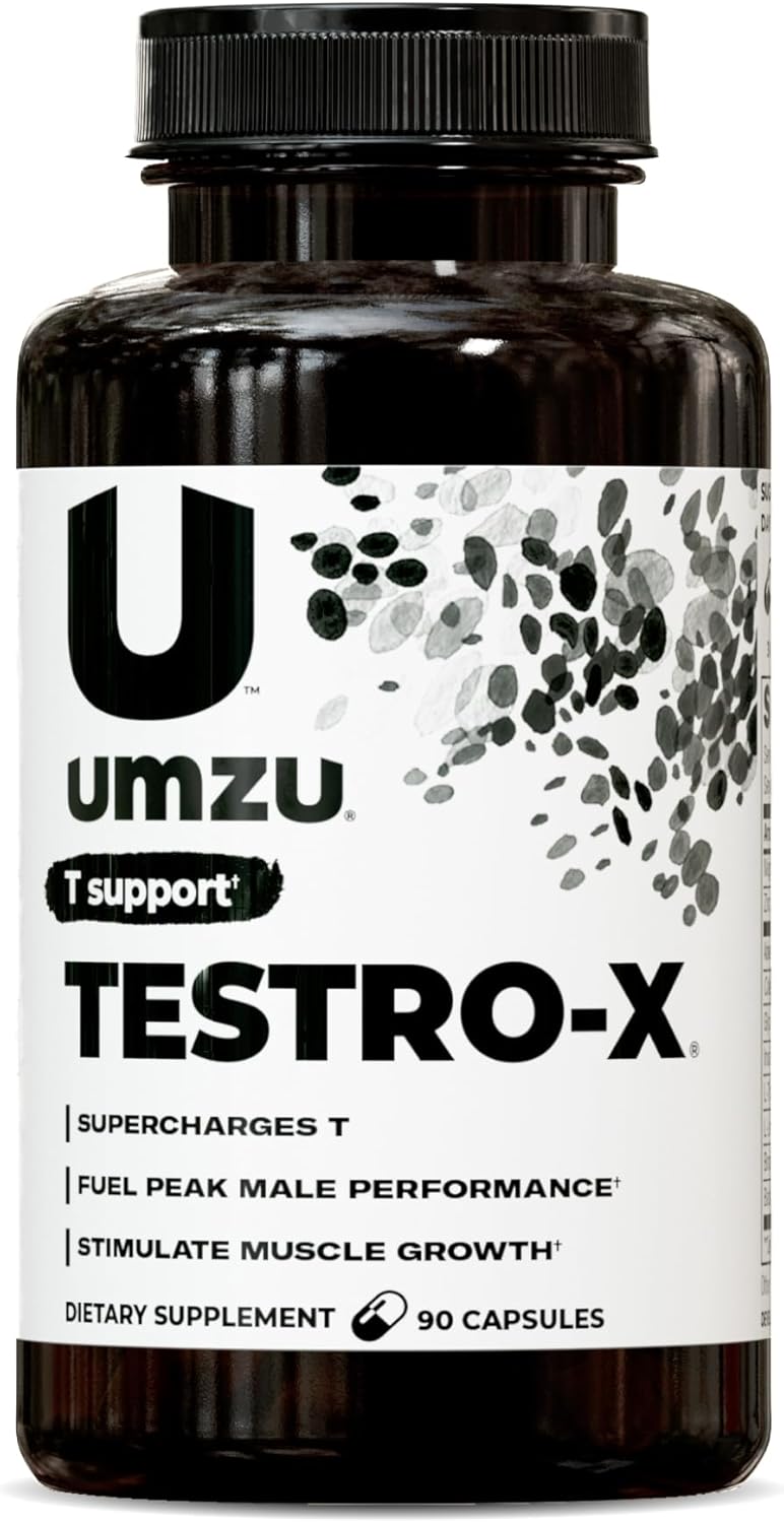 UMZU مكمل UMZU TestroX للرجال دعم الطاقة والتركيز وضخ العضلات مستويات T الصحية 30 يوم إمداد 90 كبسولة - Image 1