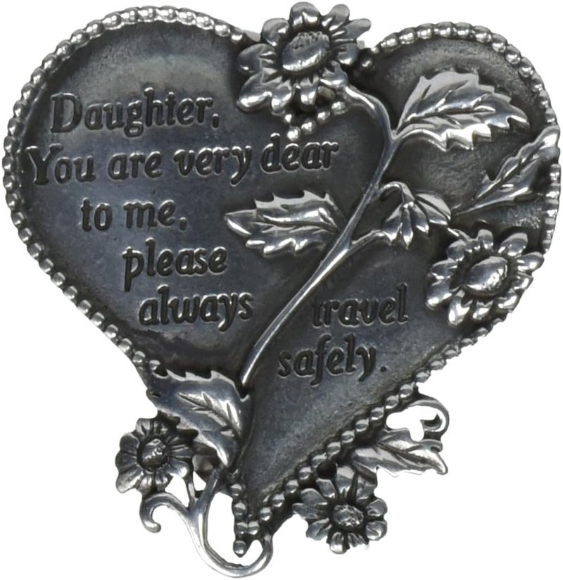 Cathedral Art Heart Visor Clip, Daughter - Image 1
