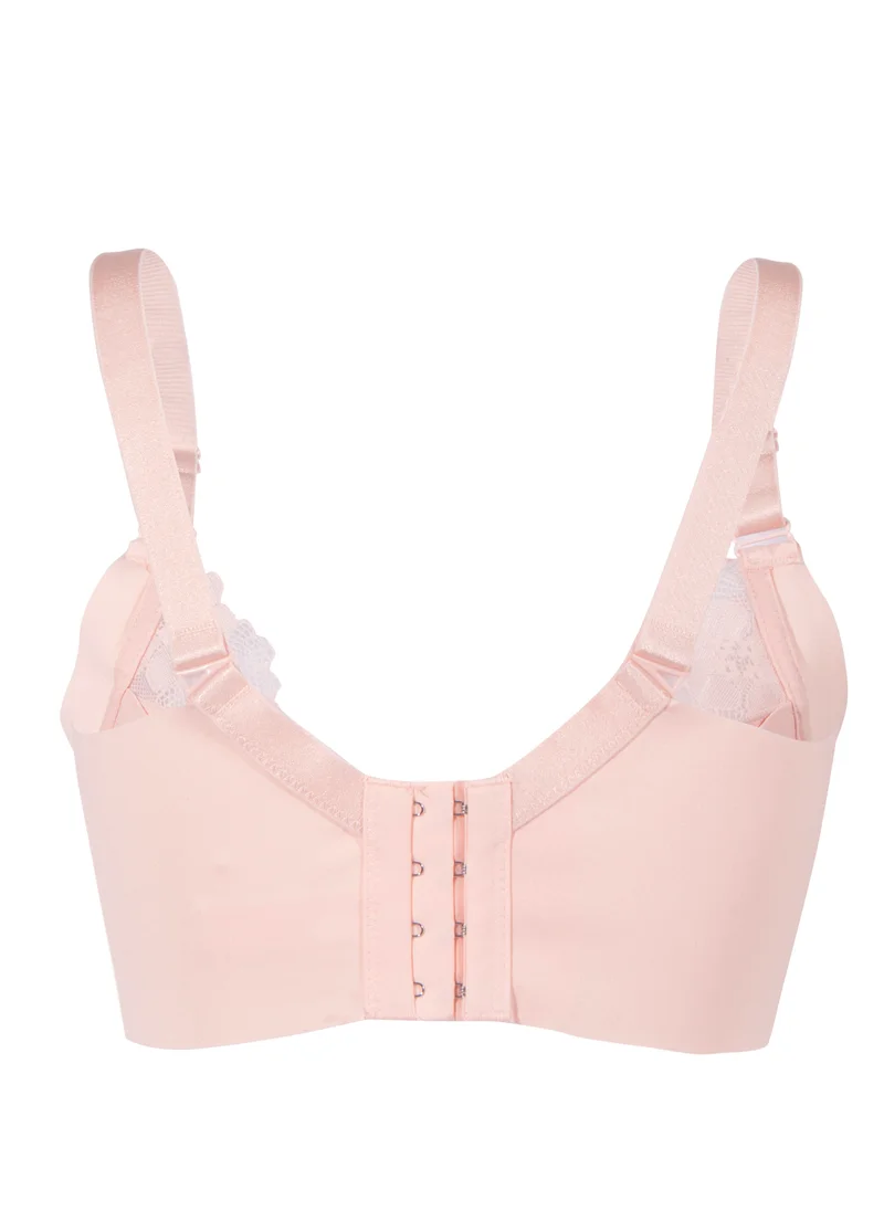 Okus Okus - Pretty Lace Maternity & Nursing Bra - Pink - Large