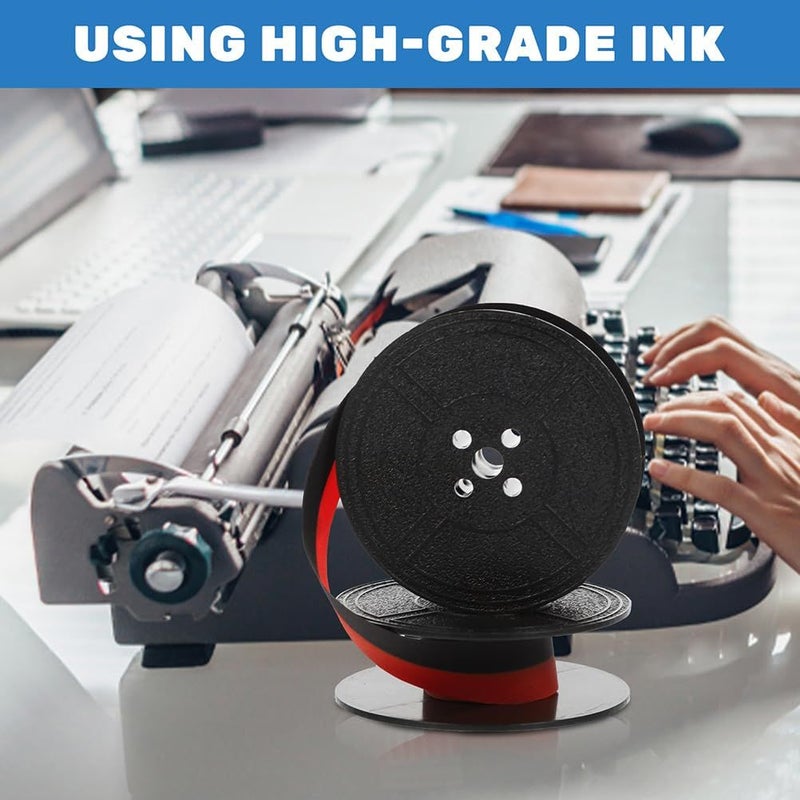 Replacement Manual Typewriter Ribbon Set Red Black 6 Units Word Processor - Image 5