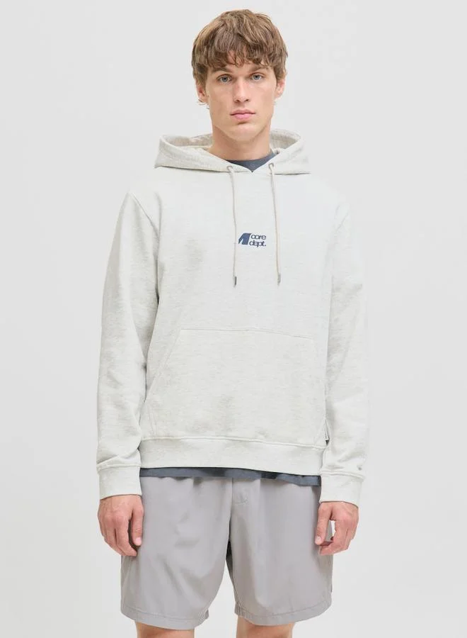 JACK & JONES Jack & Jones JCotier Printed Hoodie with Drawstring