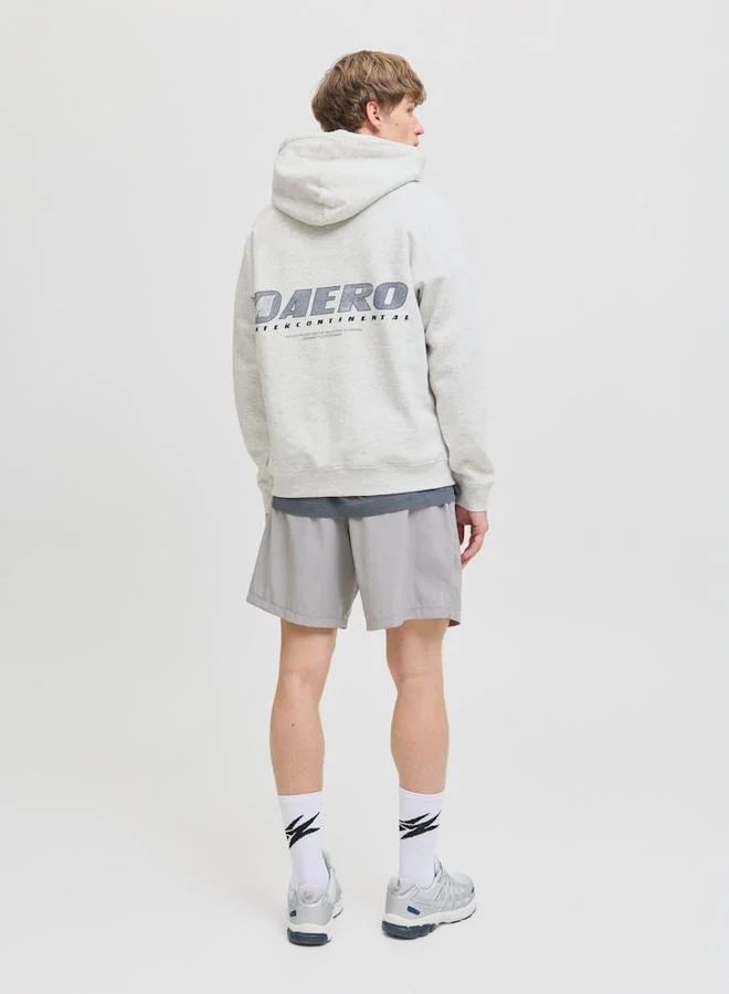 JACK & JONES Jack & Jones JCotier Printed Hoodie with Drawstring