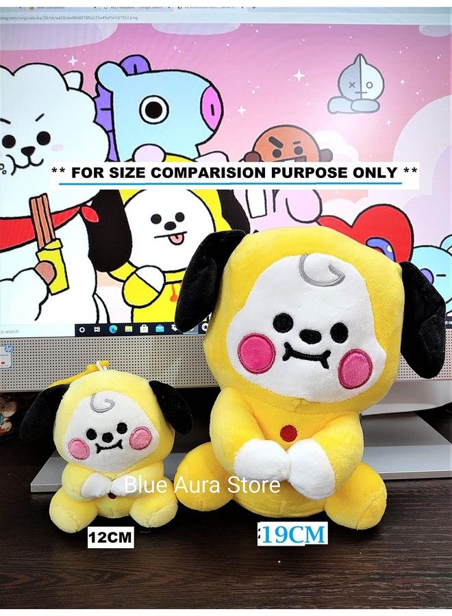 Blue Aura Bts Plushies Toy Chimmy 19Cm Big Size Bt21 Sitting Stuffed Plush Soft Toy (Chimmy 19Cm Plush) - Image 4