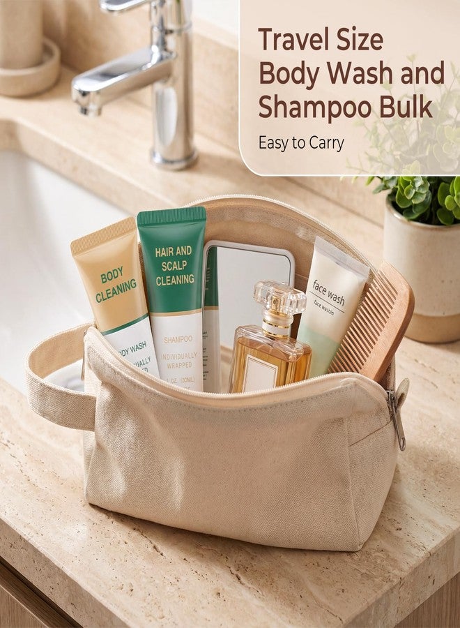 Zhjianup Shampoo and Body Wash Bulk,Travel Size Individually Wrapped Hotel Mini Shower Gel and Shampoo Small Cleansing Toiletries Amenities Men Women for Hotel/Vacation/Homeless 1 Fl Oz (Pack of 100 - Image 5