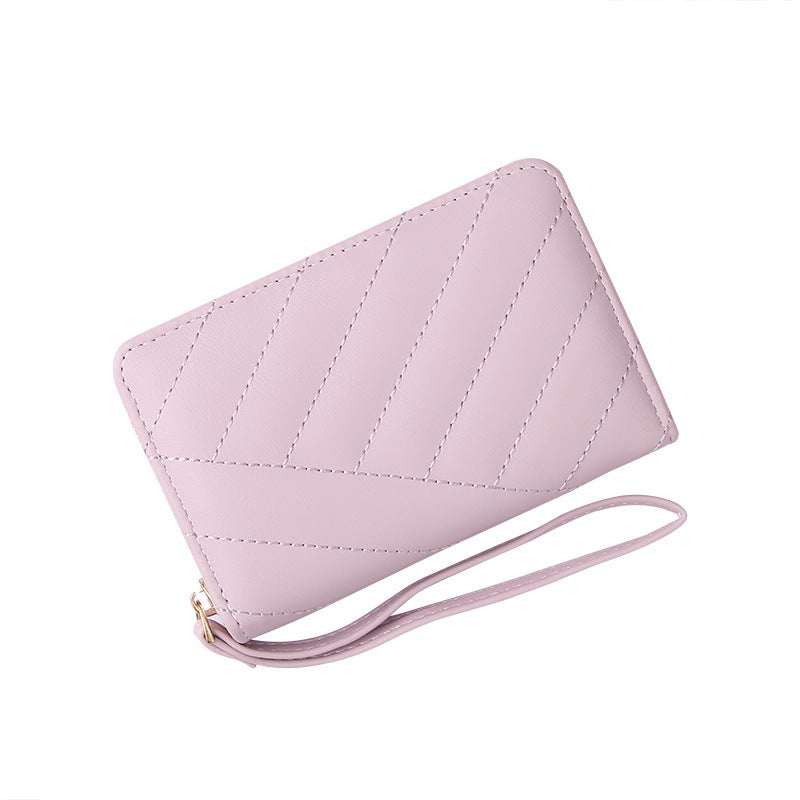 Multifunctional Solid Color PU Leather Wallet, RFID Blocking Design Portable Daily Storage Purse for Cards Cash Coin Business Use - Image 3