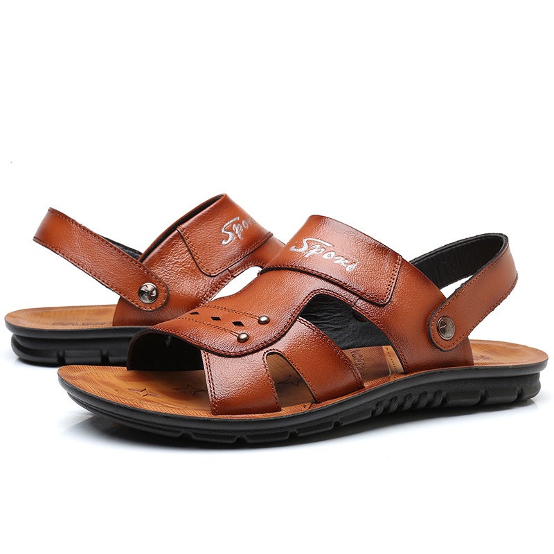 Shoes Men'S Casual Sandals Creative Trendy Slippers Korean Style Beach Shoes Large Size Men'S Shoes Personalized Casual - Image 4