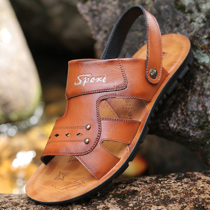 Shoes Men'S Casual Sandals Creative Trendy Slippers Korean Style Beach Shoes Large Size Men'S Shoes Personalized Casual - Image 2