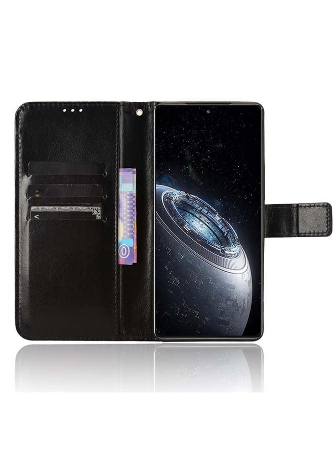 Phone Case for Infinix GT20 Pro Leather Magnetic Business Phone Case Stylish Flip Cover with Card Slot and Stand for Infinix GT20 Pro - Image 2