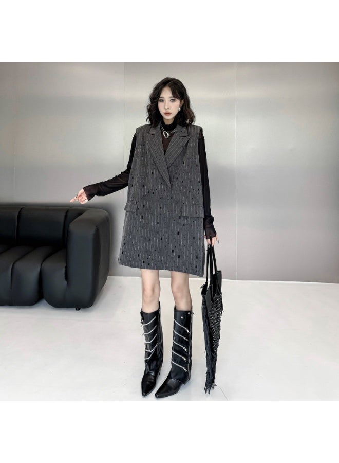 ZAGHOU Street Style Ripped Dress - Image 3