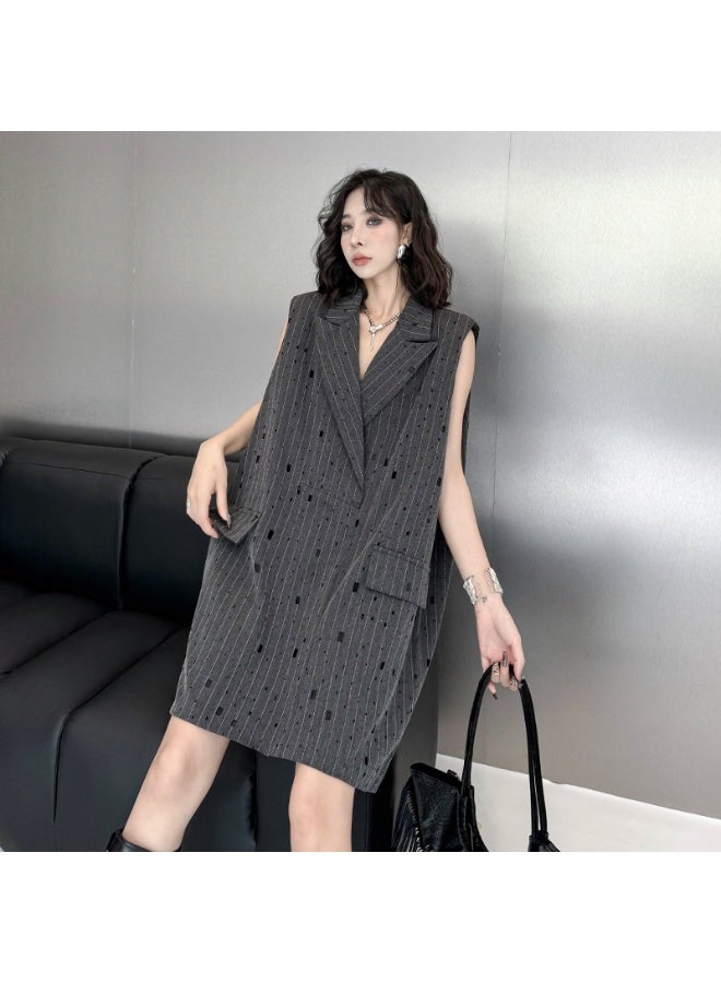 ZAGHOU Street Style Ripped Dress - Image 1