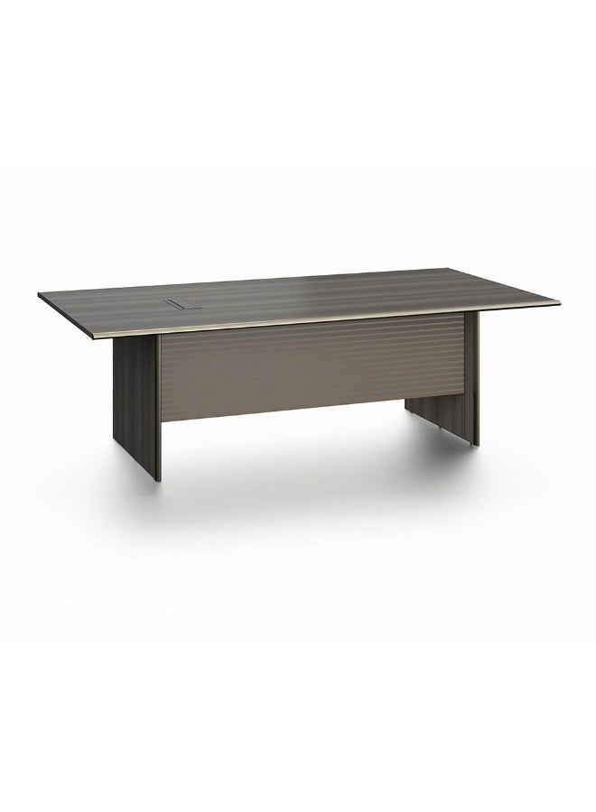 DANUBE HOME Eupen Meeting/Conference Table Computer Table I Office Desk Workstation Modern Pc Laptop Gaming Table Wooden Study Table For Home Office L240Xw120Xh75Cm -Grey  - Image 2