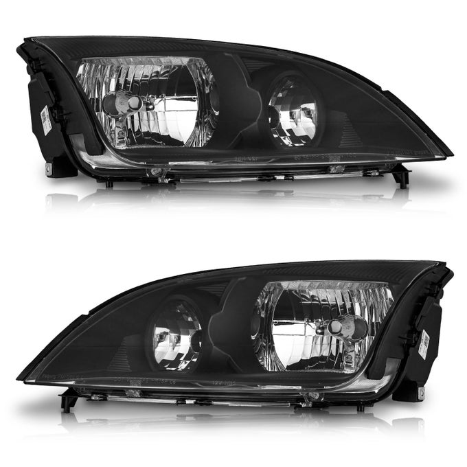 Headlights For 20052007 Ford Focus Headlight Assembly Replacement For 05 06 07 Ford Focus Black Housing Clear Reflector Leftright