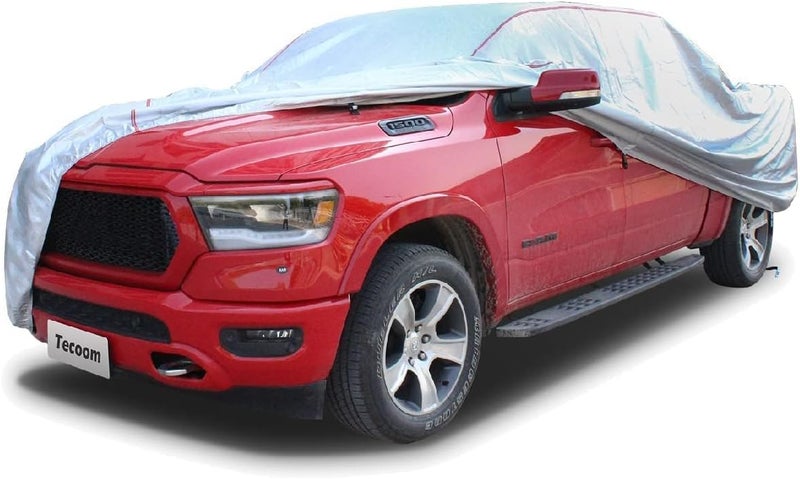 Tecoom Hard Shell Truck Car Cover - Waterproof, UV-Proof, Windproof with Zipper Design for Full Size Trucks - Image 1