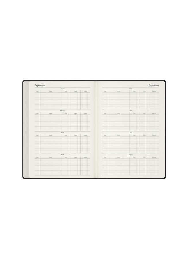 Collins Legacy - 2026 12 Month Calendar Year Planner, Day-To-Page with 1/2 Hourly Appointments Diary, A5 Hard Cover - Red (CL51.15-26) - Image 4
